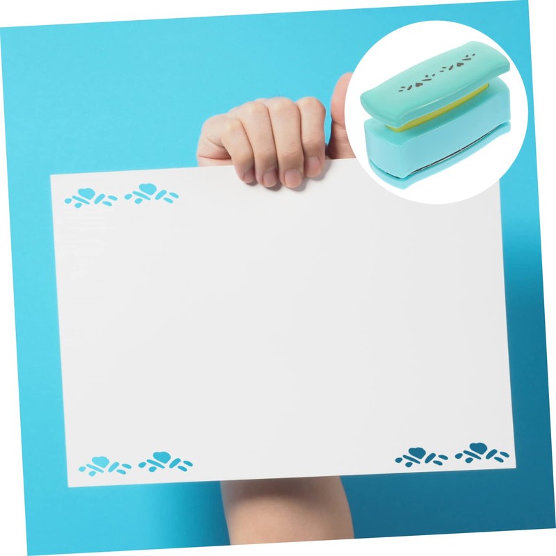 TEHAUX 2pcs Photo Scrapbook Punch Handheld Hole Puncher Punch Album