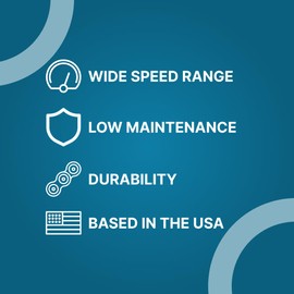PGN #50 Roller Chain - 10 Feet + 2 Free Connecting Links - Carbon Steel Chain - 191 Links