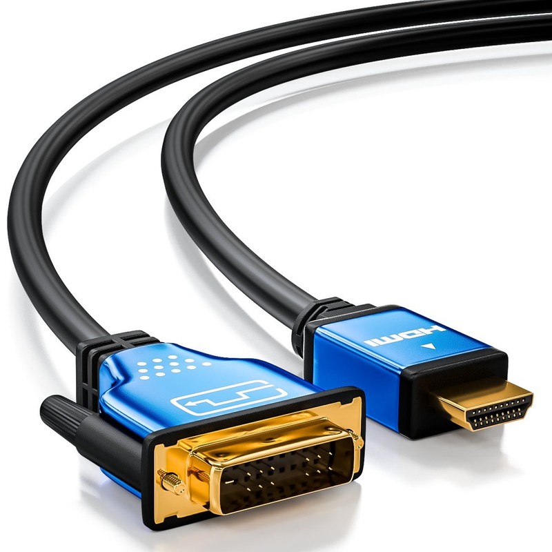 deleyCON (3.29 ft.) 1m HQ HDMI to DVI High Speed