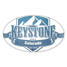 CafePress Keystone Colorado Ski Resort 1 Sticker Oval Car Bumper Sticker