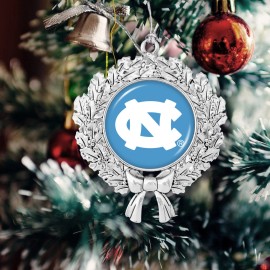 From the Heart 61946 North Carolina Tarheels Wreath Christmas Ornament