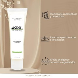 Gel Orgánico de Aloe Vera y Lavanda -Calmante, Regenerante y Desinflamante- 100grs