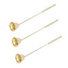 3pcs Candle Snuffer Golden Iron Plating Bell Shaped Long Handle