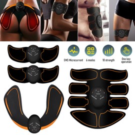 QNWO Rechargeable Abdominal Muscle Stimulator Trainer EMS Abs Fitness Excersize Gear