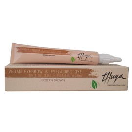 Thuya Vegan Eyebrow & Eyelashes Dye Thuya Golden Brown (15 ml) Regenerating Eyelash and Eyebrow Colour (Pack of 1)
