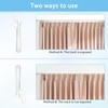50 Pcs Adjustable Pinch Curtain Hook Clips,70 mm Plastic Curtain