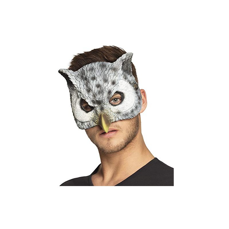Boland 56735 Semi-Mask Owl Shaped 24 x 17 cm Grey