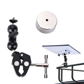 Starlink Mini Mount, Starlink Mini RV Ladder Mount, Starlink V4 Roof Mount, Adjustable clamp Mount for RV/Yacht/Camper/Balcony/Guardrail, Starlink Mini Portable Accessory Kit, with Adapter