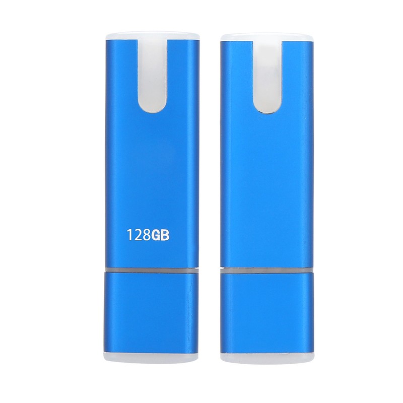 USB Drive Portable Blue U Disk Large Storage Stick with