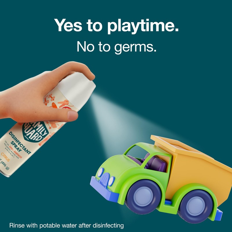 FamilyGuard Disinfectant Spray Aerosol, Antibacterial & Sanitizing Spray, Use on