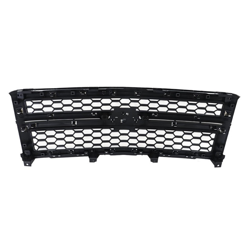 munirater Chrome Front Bumper Honeycomb Grille Replacement for 2014-2015 Silverado