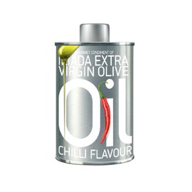 ILIADA Extra Virgin Olive Oil with Chili |100% Greek | Spicy Gourmet Olive Oil Condiment with Chili Pepper | Premium Koroneiki Variety