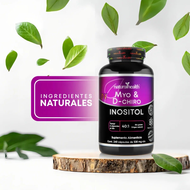 240 Caps Myo Y D-chiro Inositol Naturalhealth Premium Sabor Sin