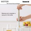 WOTOR Wine Stoppers Vacuum, Wine Saver, Wine Pump Vacuum Stoppers,