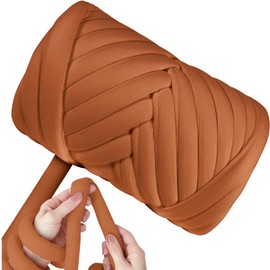 Thick Wool Yarn 500 g, Chunky XXL Wool for Hand Knitting, Bulky Textile Yarn for Crochet Baskets, Blankets, Cushions, Backpacks, Pet Baskets