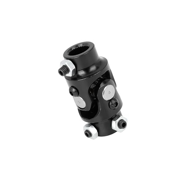 Partuto 3/4"-36 Spline x 3/4" DD Black Car Steering U