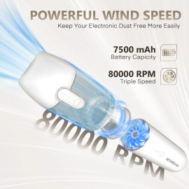 Portable Cordless Handheld Vacuum Cleaners 80000RPM for Car Home Office 1pcs