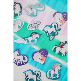 Pack of 51 XXL Confetti * Star Tail * as Decoration for Children's Birthday Parties and Theme Party | Large Confetti Made of 300 g Cardboard 2-6 cm Large | Laura Girls Horses Unicorn Children Party