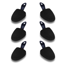 MTS care Lisa Basic Velour Round Size 37-41 - Foam Shoe Stretcher for Women 3 Pairs Set - Shoe Stretcher Keeps Shoes in Shape - Perfect Fit & Freshness, black