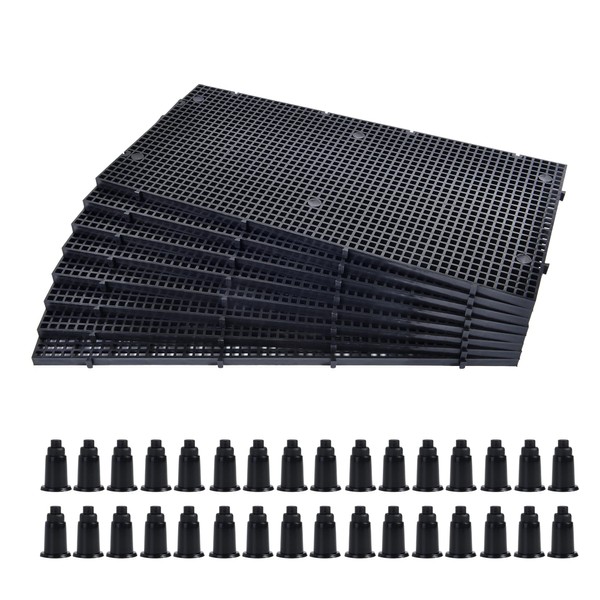 ALEGI Plastic Grid Divider Tray Egg Crate Louvre Aquarium Fish
