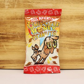 ASS KICKIN’ Chipotle Honey Roasted Spicy Hot Peanuts – 1oz 24 Pack - Ultimate Spicy Gourmet Gift Travel Size Peanuts Great on the Go Snack - Try if you dare!
