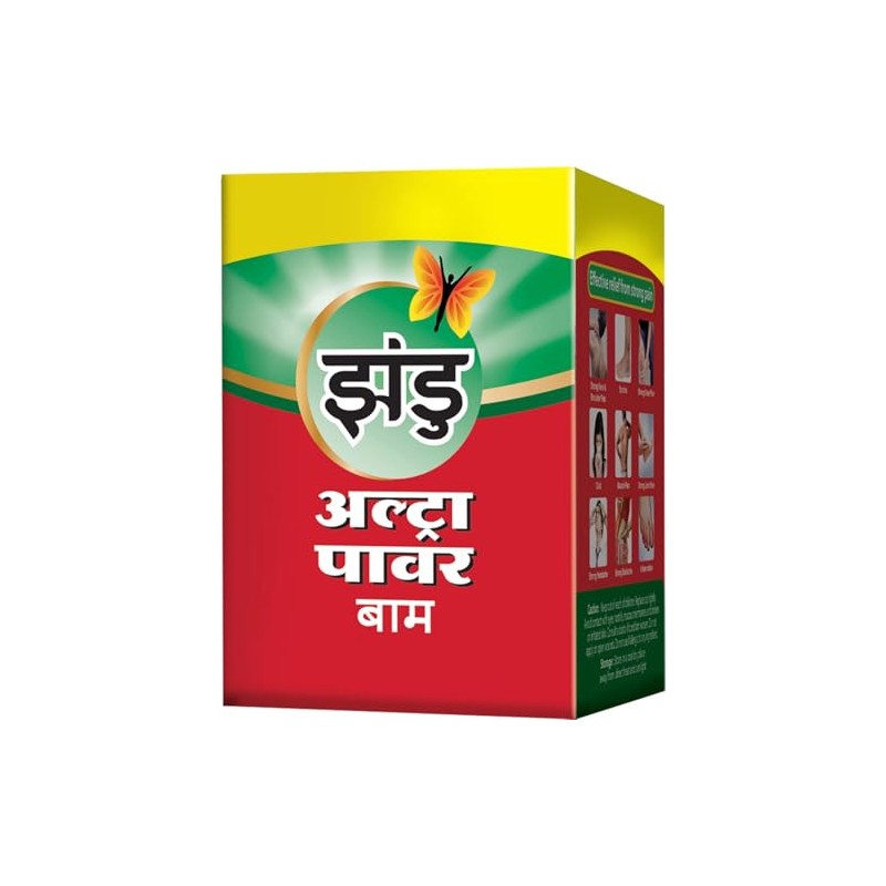 Zandu Ultra Red Balm | Ayurvedic Balm with Menthol, Camphor,