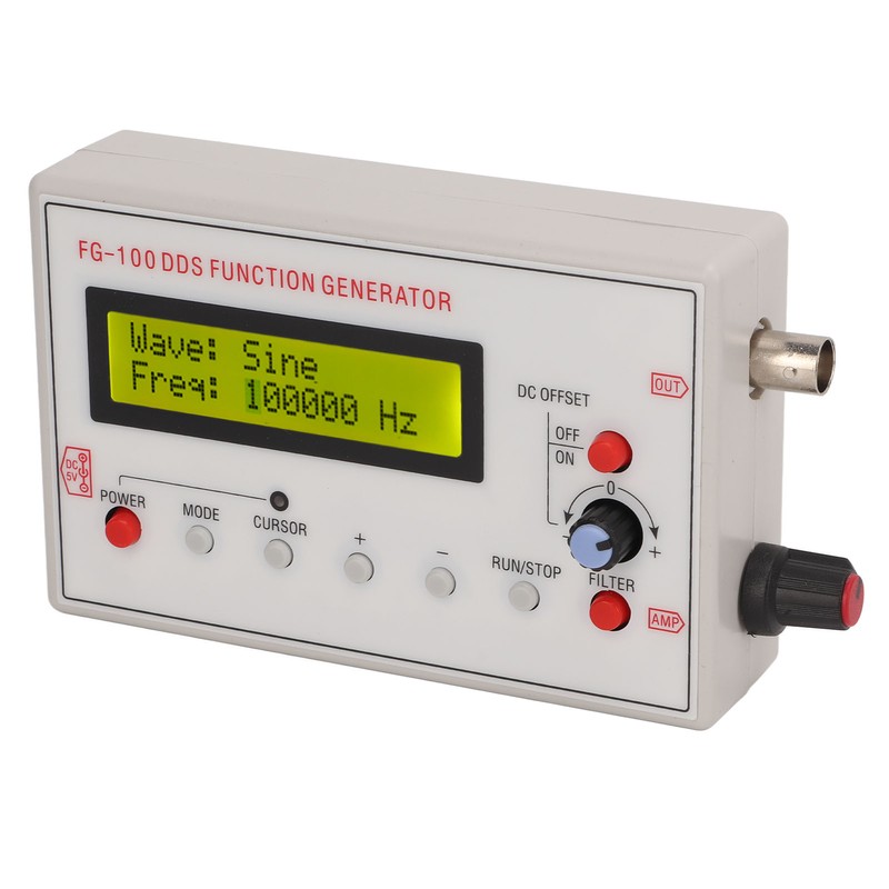 Signal Generator DDS 1Hz‑500kHz Sine 1Hz‑20kHz Square Sawtooth Triangle Wave