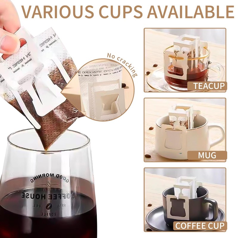 Drip Coffee Bag 200 Pieces with Hanging Ear Coffee Filter