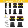 Amliber 798Pcs 50 Sets Waterproof Automotive Wire Connectors with Ratcheting