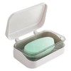 Itisyou Soap Box Portable Soap Case with Lid and Drainer,