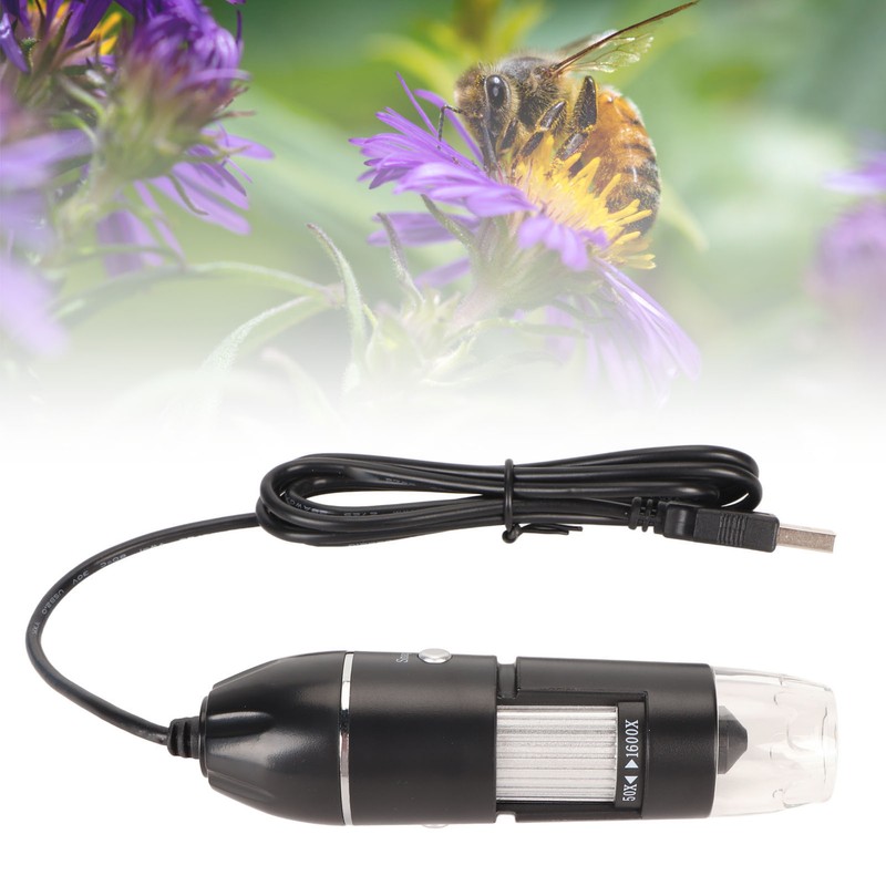 USB Type C Digital Microscope 50X to 1600X Microscope Camera