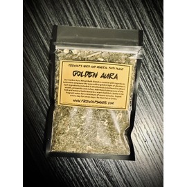 Golden Aura Herbs Ritual Bath Blend Handmade, Organic, Witchcraft, Hoodoo, Wicca