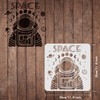 FINGERINSPIRE Astronaut Stencils 30 x 30 cm Space Theme Drawing