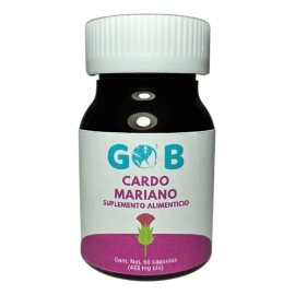 Cardo Mariano En Polvo - Go3b - 60 Cápsulas - Suplemento Sabor Sin sabor