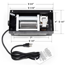 Criditpid PBAR-2427 Fireplace Blower Fan Variable Speed Blower Kit for Pleasant Hearth Vent Free Stove or Wood Burning Stoves, Wood Stove Blower for GHP Group Pleasant Hearth VFS2-PH30DT, VFS2-PH20DT