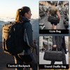 3-in-1 Tactical Duffle Backpack - 50L Large Gym Bag with