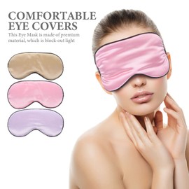 Healeved 3pcs Travel Eye Masks Dual-sided Shading for Comfortable Sleep for for Air Travel and Home Use