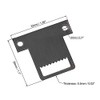 sourcing map Picture Hangers, 32mm x 28mm Double Hole with