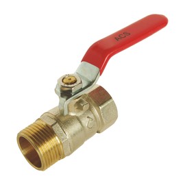 SOMATHERM FOR YOU - Ball Valve Male/Female 20/27 - Reversible Flat Handle - Standard Passage - Reinforced Seal with 2 O-Rings