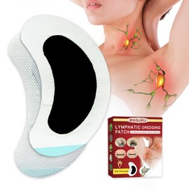 BXQJRJ 24Pcs/Box Herbal Lymph Nodes Patch,Lymphatic Drainage Patch/Patches,Herbal Lymphatic Drainage Care Patch,Neck Lymph Nodes Patch, Lymphatic Massage for Men and Women