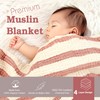 Cacala Muslin Swaddle Blanket for Unisex, 4 Layer Design, Newborn