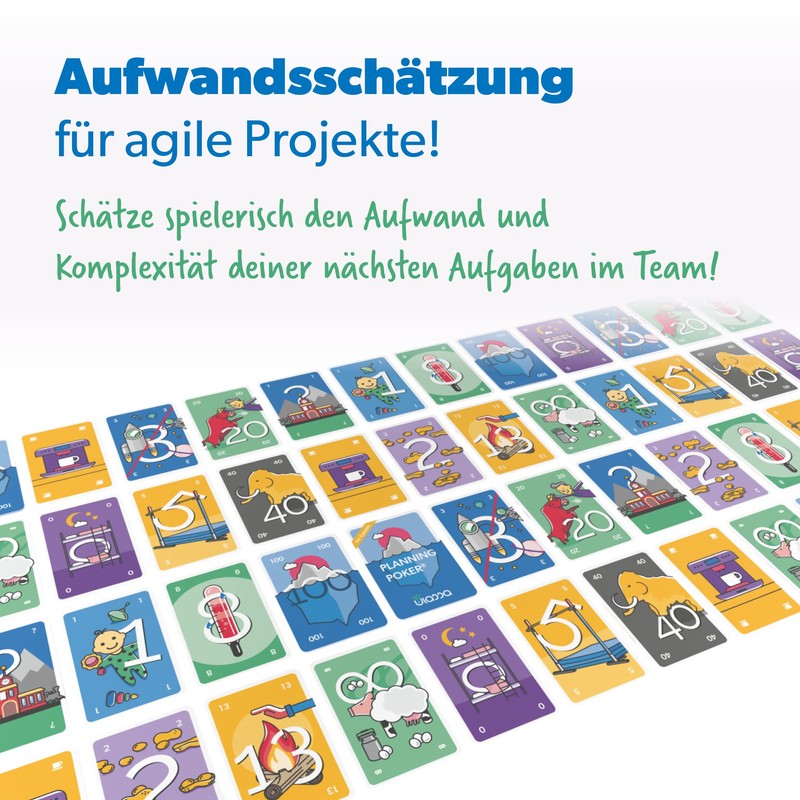 Agile Planning Poker Cards for 12 People (3 Sets) -