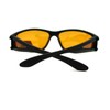 JuicyOrange Polarized Lens Mens Wrap Around Sports Sunglasses Matte Black