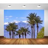 Loccor 5x3ft Fabric Coachella Valley Landscape Backdrop Tropical Palm Trees
