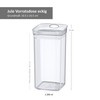 kela Jule Storage Container with Lid 1.2 L Square Fresh