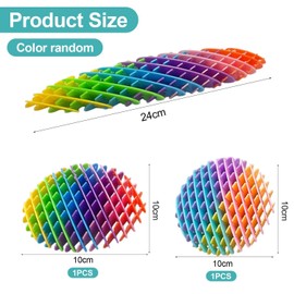 VEHYEGOI 2 Pieces Of Decompression Stretchy Toys, Fun Sensory Toys, Retractable Net Toys, Sitting And Standing Non-Playing Toys