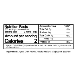 Epic Mentas 100% Xylitol Sabor Fruta Fresca Sin Azúcar. 1000