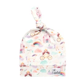 Copper Pearl Baby Beanie Hat Top Knot Stretchy Soft"Enchanted" by Copper Pearl