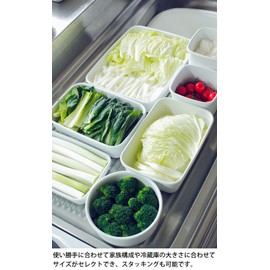 Noda Enamel Rectangle deep L White Series WRF-L by Noda Horo