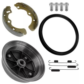 Caltric Rear Brake Hub Kit Pads Seal Studs NEW for Kawasaki Mule 4000 KAF620 2009-2020